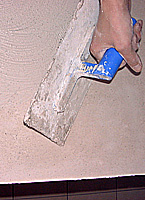 Mit dem Gl&auml;tter nacharbeiten